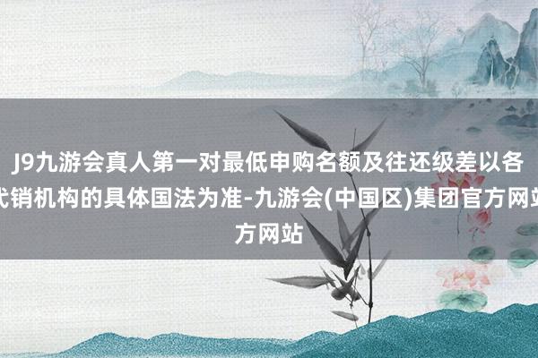 J9九游会真人第一对最低申购名额及往还级差以各代销机构的具体国法为准-九游会(中国区)集团官方网站