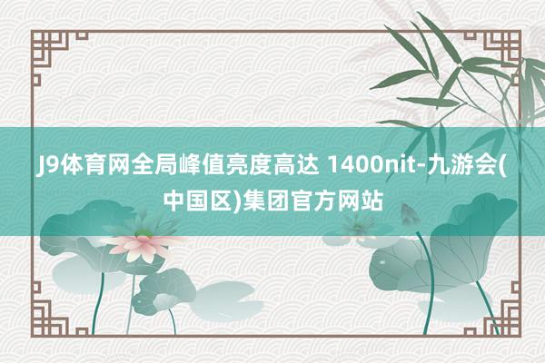 J9体育网全局峰值亮度高达 1400nit-九游会(中国区)集团官方网站